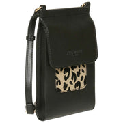 Alice Wheeler London Mini Bloomsbury Crossbody-väska - Svart/Leopard