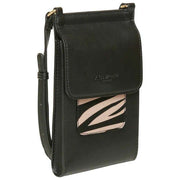 Alice Wheeler London Mini Bloomsbury Crossbody-väska - Svart/Zebra