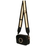 Alice Wheeler London Pimlico Honeycomb Cross Body Bag - Black