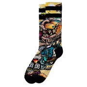 American Socks Bike Monster Mid High Socks - Black