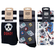 American Socks Gamer Box Gift Box Socks - Black/Grey/White