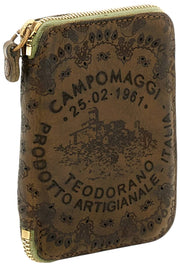 Campomaggi Floriana Laser Cashmere Purse - Militärgrön