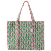 elie-beaumont-serendipity-cotton-quilted-tote-bag---lotus-greenpink-34301060