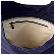 Roka Hoxton Large Cotton Canvas Axelväska - Marinblå
