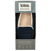 totes-toasties-suedette-moccasin-slippers---navy-34474185