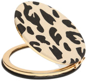 Alice Wheeler London djurtryck rund spegel - ljus leopard/svart