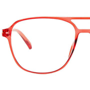 Barner Brad Glossy Blue Light Reading Glasses - Radiant Red