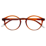 Barner Le Marais Glossy Blue Light Reading Glasses - Intense Rust Orange