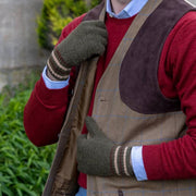 Dents Salcombe Rib Knit Gloves - Olivgrön