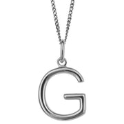 Beginnings G Initial Pendant - Silver