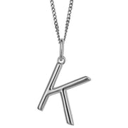Beginnings K Initial Pendant - Silver