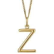 Beginnings Z Initial Pendant - Gold