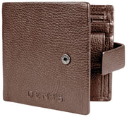 Dents Aire Coin Bifold Wallet - Chokladbrun
