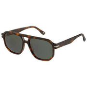 Botaniq Rectangular Double Bridge Sunglasses - Brown Tort