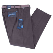 BRUHL Montana Pima Stretch Gabardine Autumn Weight Chinos - Anthracite Grey