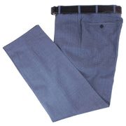 BRUHL Robert Lightweight Wool Mix Smart Trousers - Blue