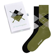 Burlington Basic Gift Box Socks - Green/Black