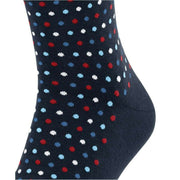 Burlington Dot Socks - Marine Navy