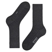 Burlington Duke Street Socks - Antracit Mel
