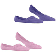 Burlington Everyday 2-pack osynliga strumpor - Foxglove Lilac