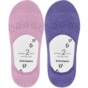 Burlington Everyday 2-pack osynliga strumpor - Foxglove Lilac
