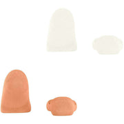 Burlington Everyday 2-pack osynliga strumpor - benvit neonröd
