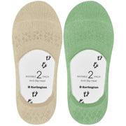 Burlington Everyday 2-pack osynliga strumpor - persisk grön