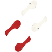 Burlington Everyday 2-pack No Show strumpor - Active Red