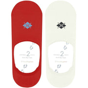 Burlington Everyday 2-pack No Show strumpor - Active Red