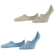 Burlington Everyday 2-Pack No Show strumpor - Patagonia Blue