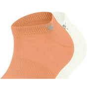 Burlington Everyday 2-Pack Sneaker Socks - Peach Orange