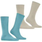 Burlington Everyday 2-pack strumpor - Key Largo Blue