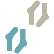 Burlington Everyday 2-pack strumpor - Key Largo Blue