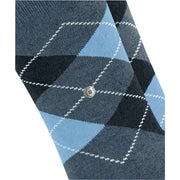 Burlington Everyday Argyle 2-Pack strumpor - ljus denimblå