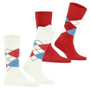 Burlington Everyday Argyle 2-pack strumpor - Off White