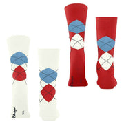 Burlington Everyday Argyle 2-pack strumpor - Off White