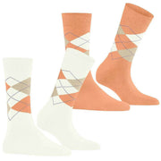 Burlington Everyday Argyle 2-pack strumpor - Off White