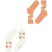 Burlington Everyday Argyle 2-pack strumpor - Off White