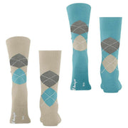 Burlington Everyday Argyle 2-pack strumpor - Zemet Beige