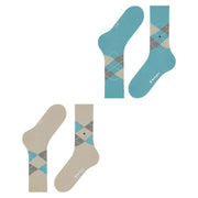 Burlington Everyday Argyle 2-pack strumpor - Zemet Beige