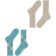 Burlington Everyday Mix 2-pack strumpor - Key Largo Blue