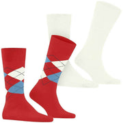 Burlington Everyday Mix 2-Pack strumpor - Tulip Red