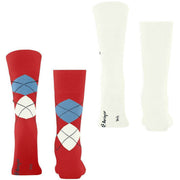 Burlington Everyday Mix 2-Pack strumpor - Tulip Red