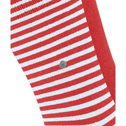 Burlington Everyday Stripe Mix 2-Pack strumpor - Tulpanröd