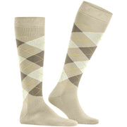 Burlington Manchester Knähöga strumpor - Gravel Beige