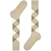 Burlington Manchester Knähöga strumpor - Gravel Beige