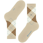 Burlington Rib Court Strumpor - Cream Beige