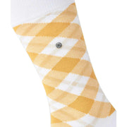Burlington Tartan Strumpor - Vit