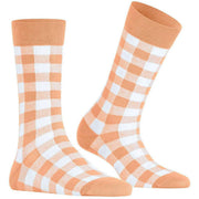 Burlington Vichy strumpor - Peach Orange