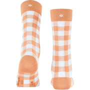 Burlington Vichy strumpor - Peach Orange